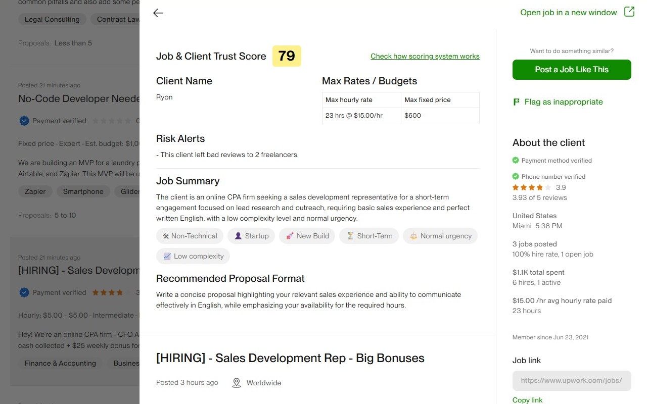 Upwork Job & Client Analyzer: How the Scoring System Works | BidPilotPro